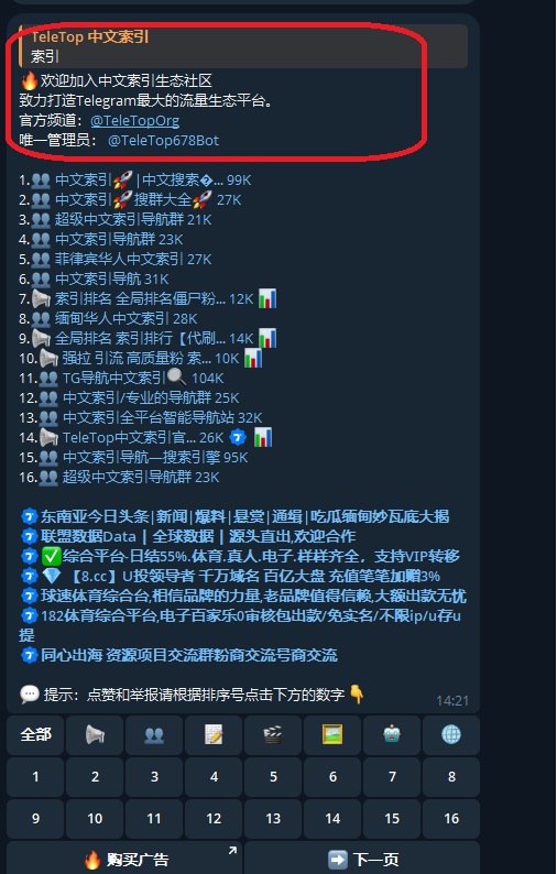 TeleTop中文索引官方频道 配图